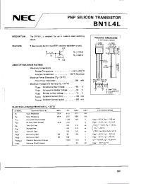 Datasheet BN1L4L manufacturer NEC