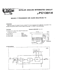 Datasheet C1391HA manufacturer NEC