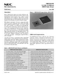 Datasheet CMOS-8LHD manufacturer NEC