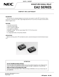 Datasheet EA2-12 manufacturer NEC