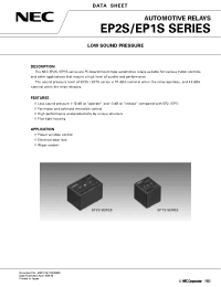 Datasheet EP1S-3G2 manufacturer NEC