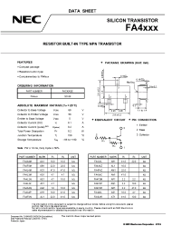 Datasheet FA4F3M manufacturer NEC