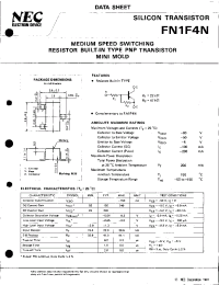 Datasheet FN1F4N manufacturer NEC