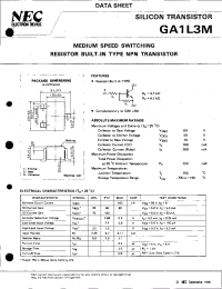 Datasheet GA1L3M manufacturer NEC