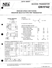 Datasheet GN1F4Z manufacturer NEC