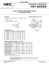 Datasheet HR1L2Q manufacturer NEC