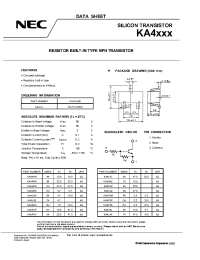 Datasheet KA4A4P manufacturer NEC