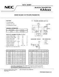 Datasheet KA4F4N производства NEC