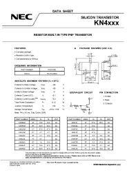 Datasheet KN4A3Q manufacturer NEC