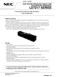 Datasheet LD7217 manufacturer NEC