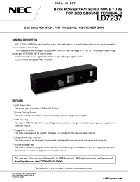 Datasheet LD7237 manufacturer NEC