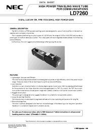 Datasheet LD7260 manufacturer NEC