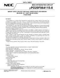 Datasheet M16062EJ2V0DS00 manufacturer NEC