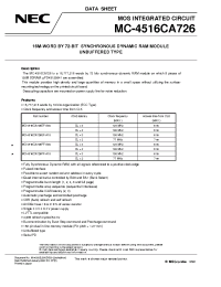 Datasheet MC-4516CA726EF-A80 производства NEC