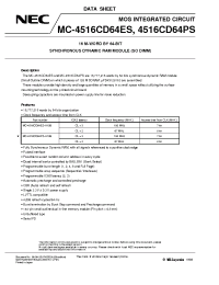 Datasheet MC-4516CD64ES-A10B производства NEC