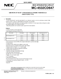 Datasheet MC-4532CD647 manufacturer NEC