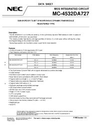 Datasheet MC-4532DA727PF-A75 производства NEC