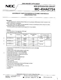Datasheet MC-454AD644-A12 производства NEC