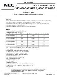 Datasheet MC-458CA721PSA-A10 производства NEC