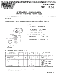 Datasheet NDL1202 manufacturer NEC