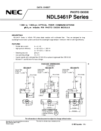 Datasheet NDL5461P1S manufacturer NEC