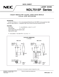 Datasheet NDL7515P1C manufacturer NEC