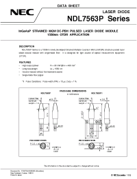 Datasheet NDL7563PD manufacturer NEC