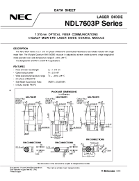 Datasheet NDL7603P2 manufacturer NEC