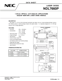 Datasheet NDL7660PD manufacturer NEC
