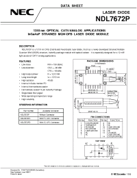 Datasheet NDL7672P manufacturer NEC