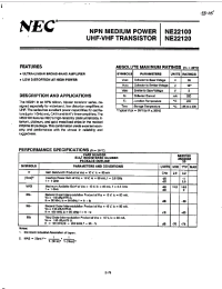 Datasheet NE22120 manufacturer NEC