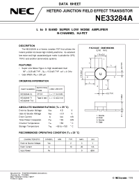 Datasheet NE33284A-SL manufacturer NEC