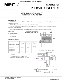 Datasheet NE500100 manufacturer NEC