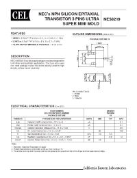 Datasheet NE58219 manufacturer NEC