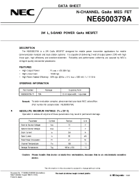 Datasheet NE6500379A manufacturer NEC