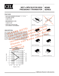 Datasheet NE68033-T1B производства NEC