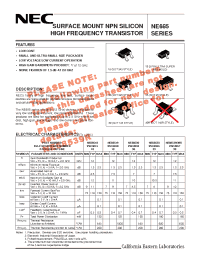 Datasheet NE68539-T1 manufacturer NEC