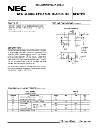 Datasheet NE68939 manufacturer NEC