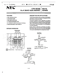 Datasheet NE71000 manufacturer NEC