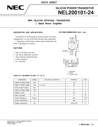 Datasheet NEL200101-24 manufacturer NEC
