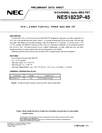 Datasheet NES1823P-45 manufacturer NEC