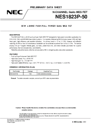 Datasheet NES1823P-50 manufacturer NEC