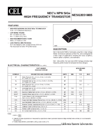 Datasheet NESG2031M05-T1 производства NEC
