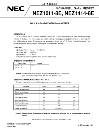 Datasheet NEZ1414-8E manufacturer NEC
