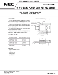 Datasheet NEZ3642-15D manufacturer NEC