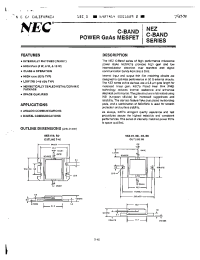 Datasheet NEZ3742-4BD manufacturer NEC