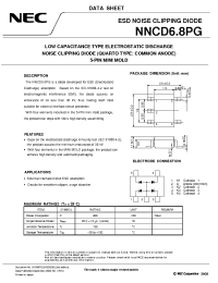 Datasheet NNCD6.8PG manufacturer NEC