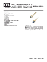 Datasheet NX5306 manufacturer NEC