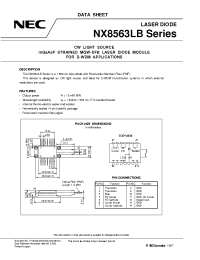 Datasheet NX8563LB597 manufacturer NEC