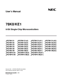 Datasheet PD78F0138(A1) manufacturer NEC